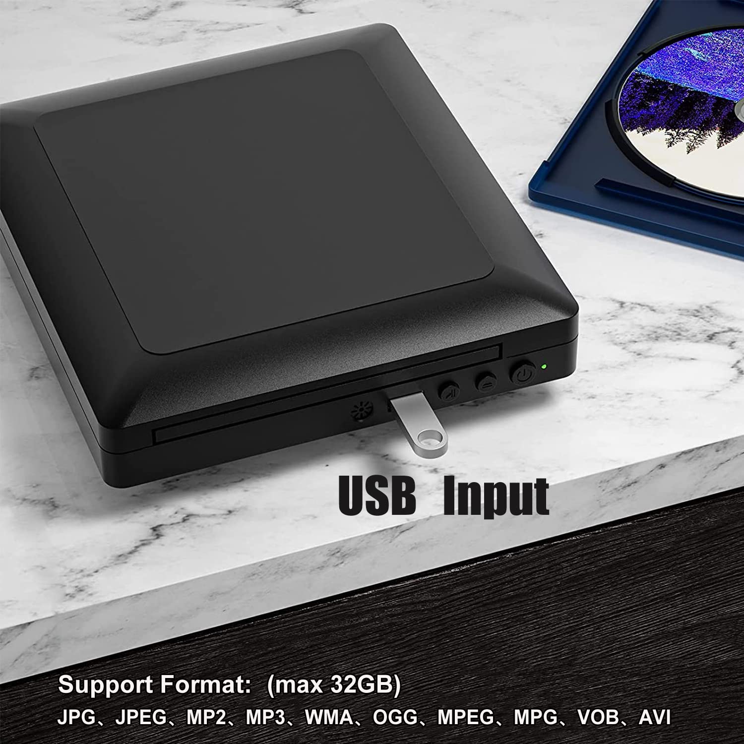 Amazon | ミニDVDプレーヤー 全地域 DVD CD/ディスクプレーヤー HDMI